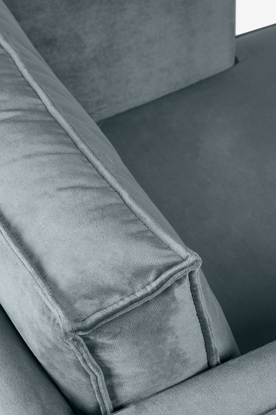 The Duchess velvet loveseat grijs