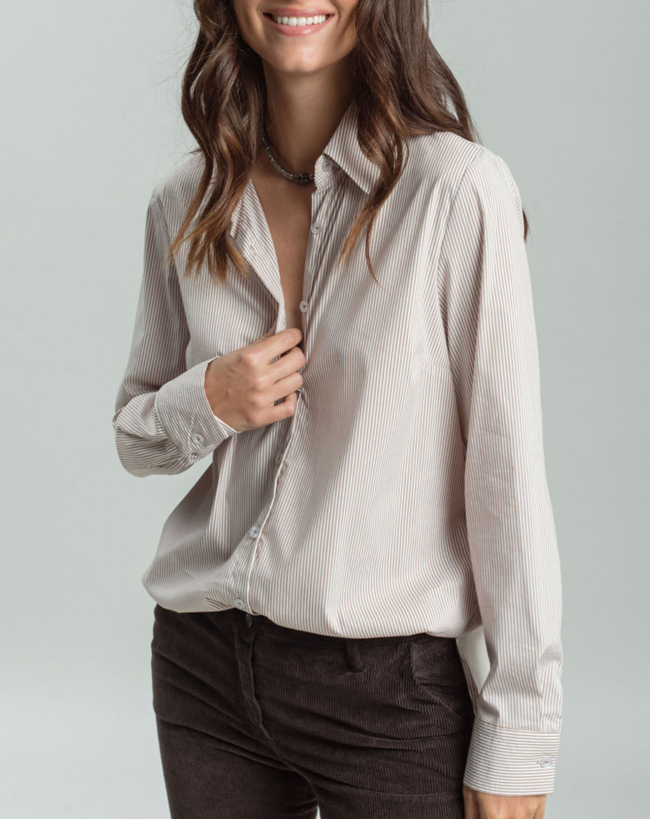 Lauren Vidal Chemise Plume corde