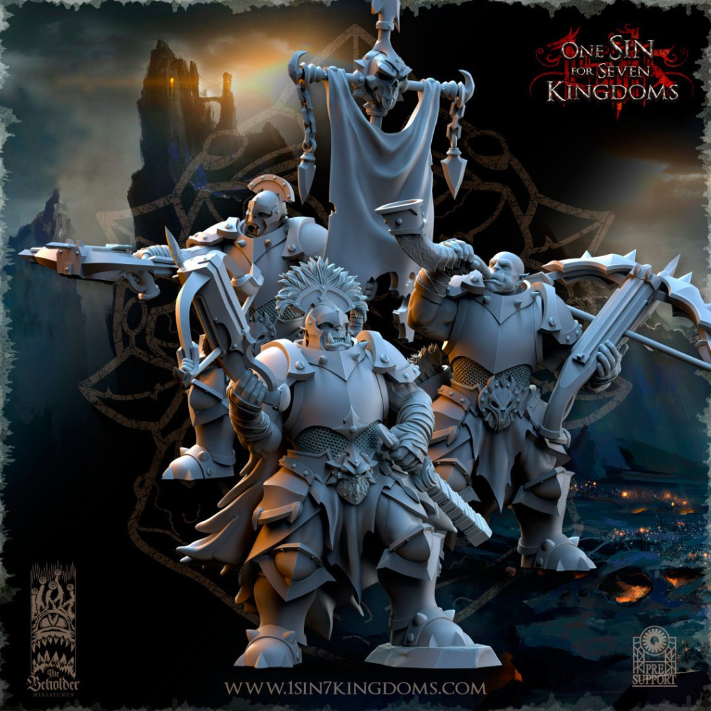 The Beholder Miniatures - Orcs - 8 Arbalétriers