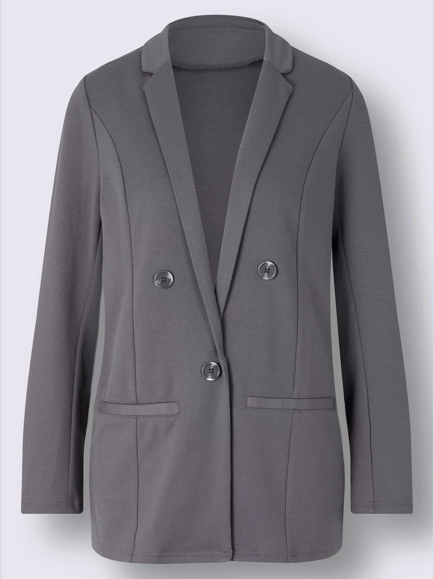 Blazer forme ouverte et longue tendance