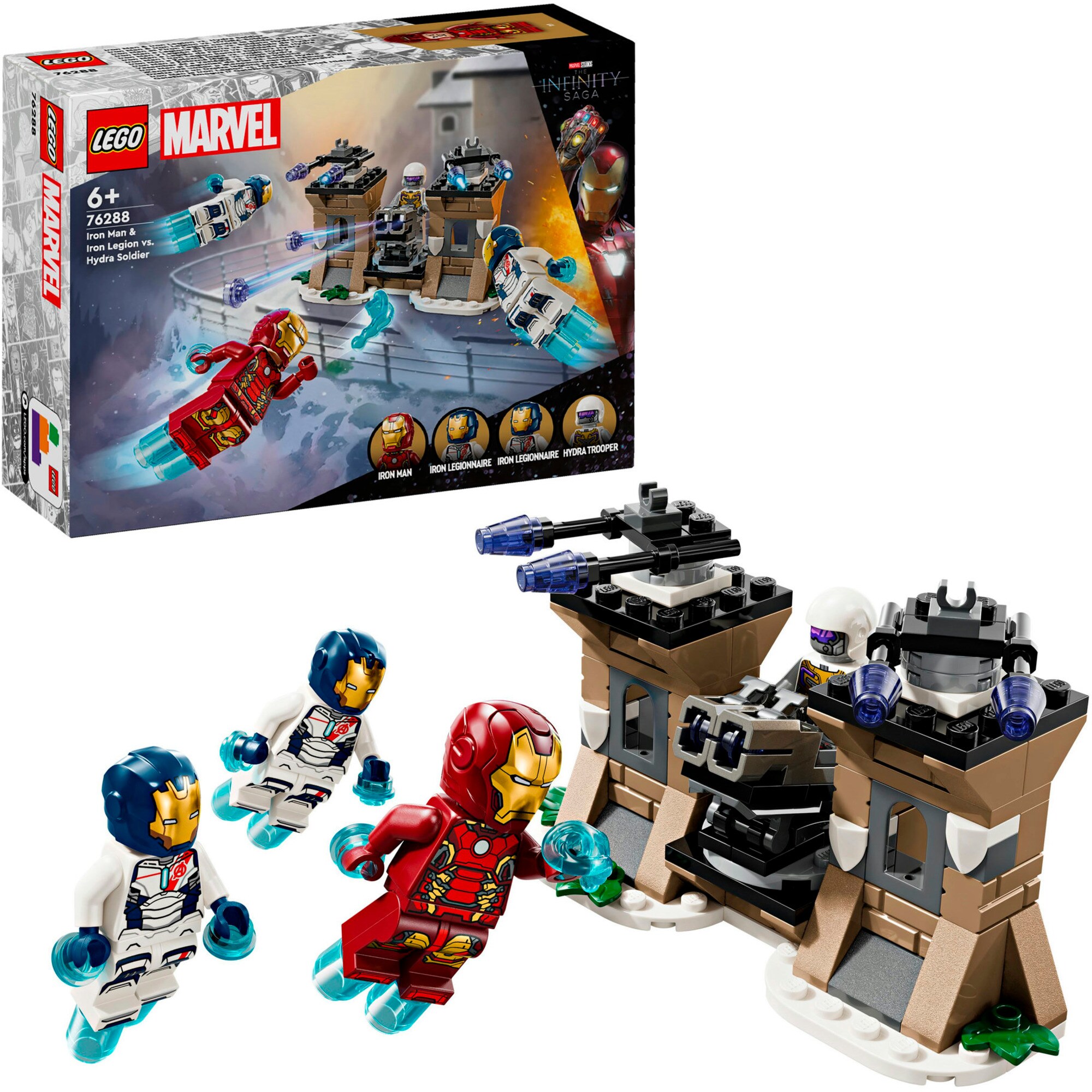 LEGO Konstruktionsspielzeug Marvel Super Heroes Iron Man & Iron Legion vs. HYDRA-Soldat