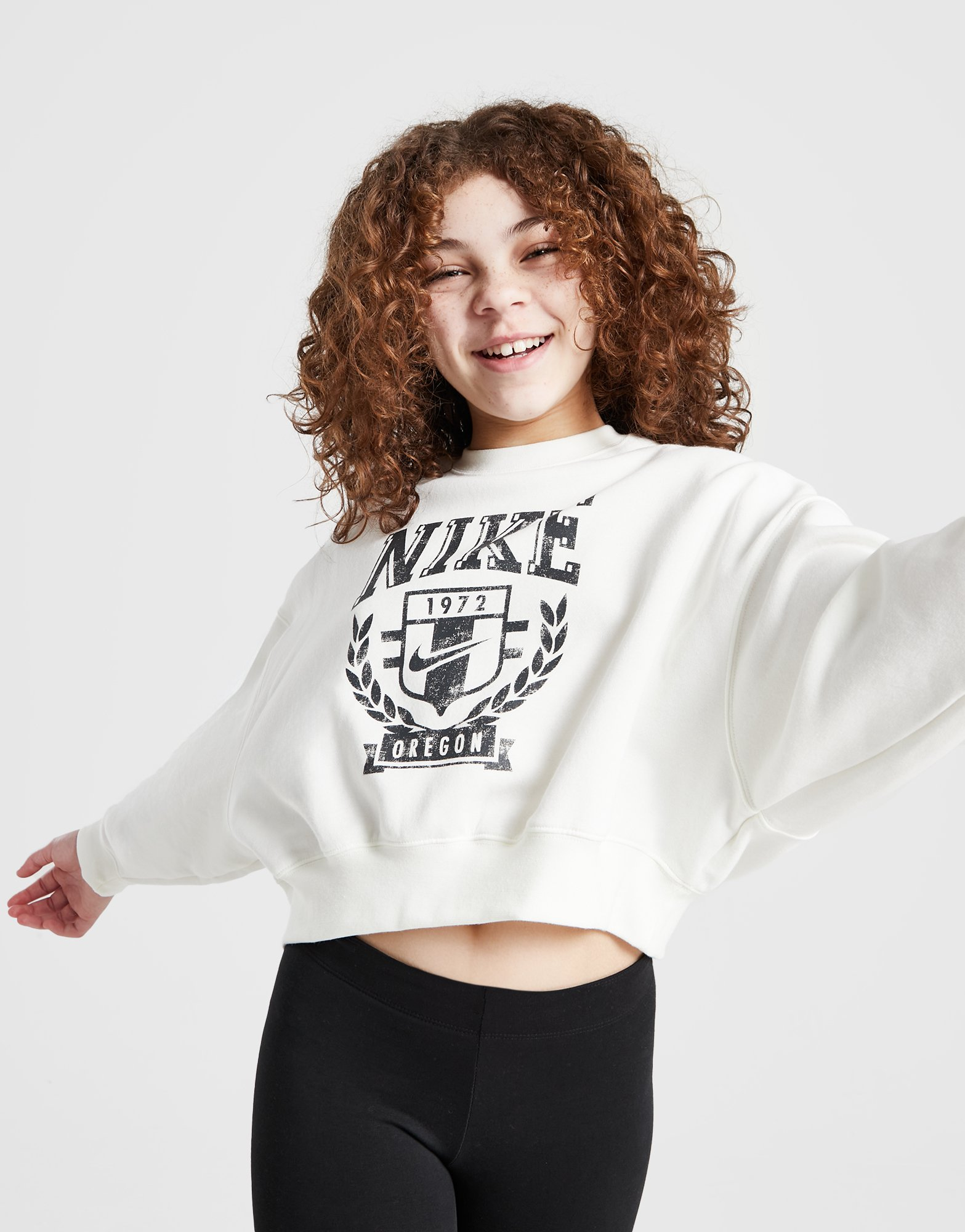 Nike Girls' Trend Fleece Crew Sweatshirt Junior