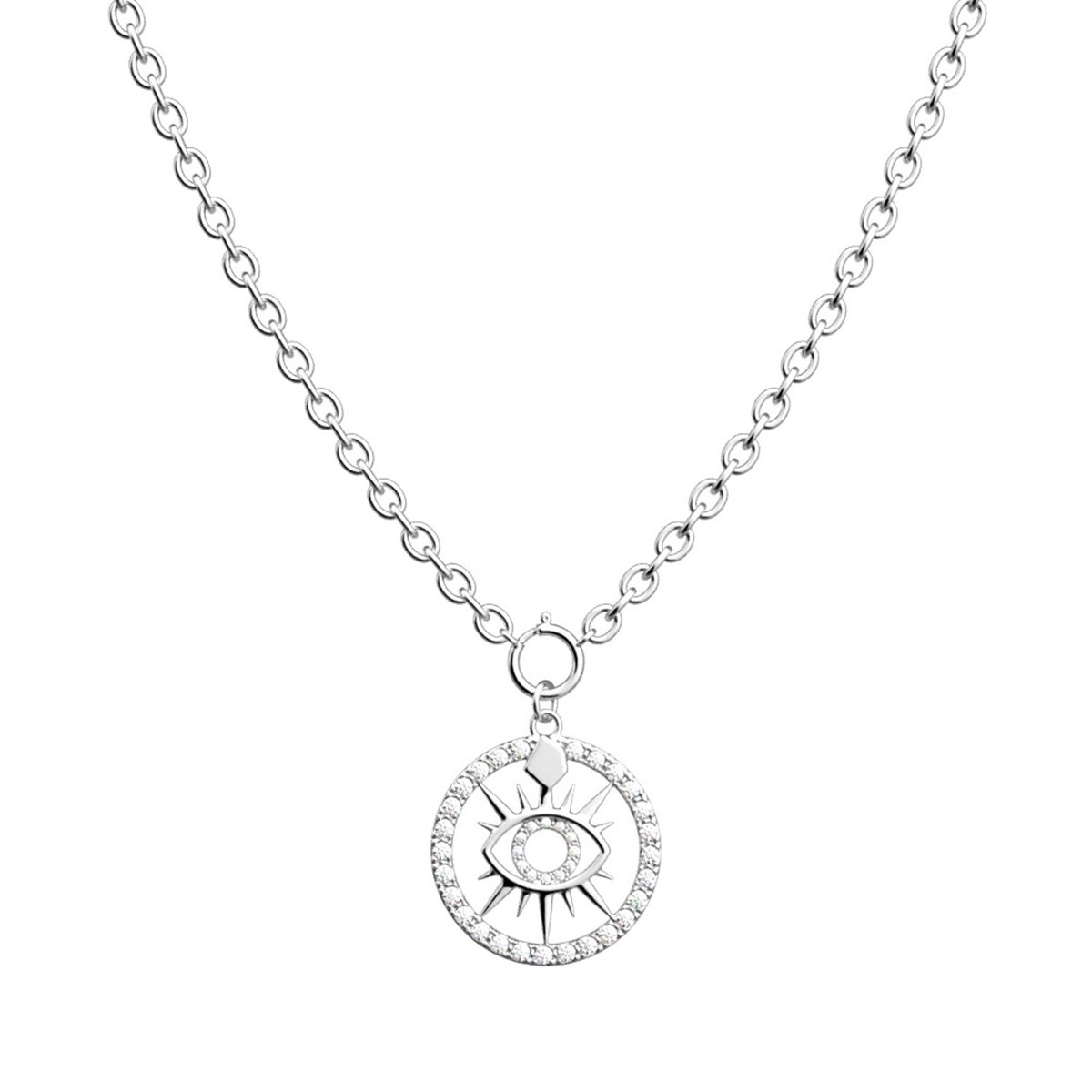 Collier Les Georgettes Oeil argenté