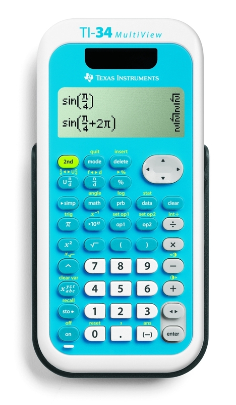 Texas Instruments Taschenrechner TI-34 MultiView, blau/weiss