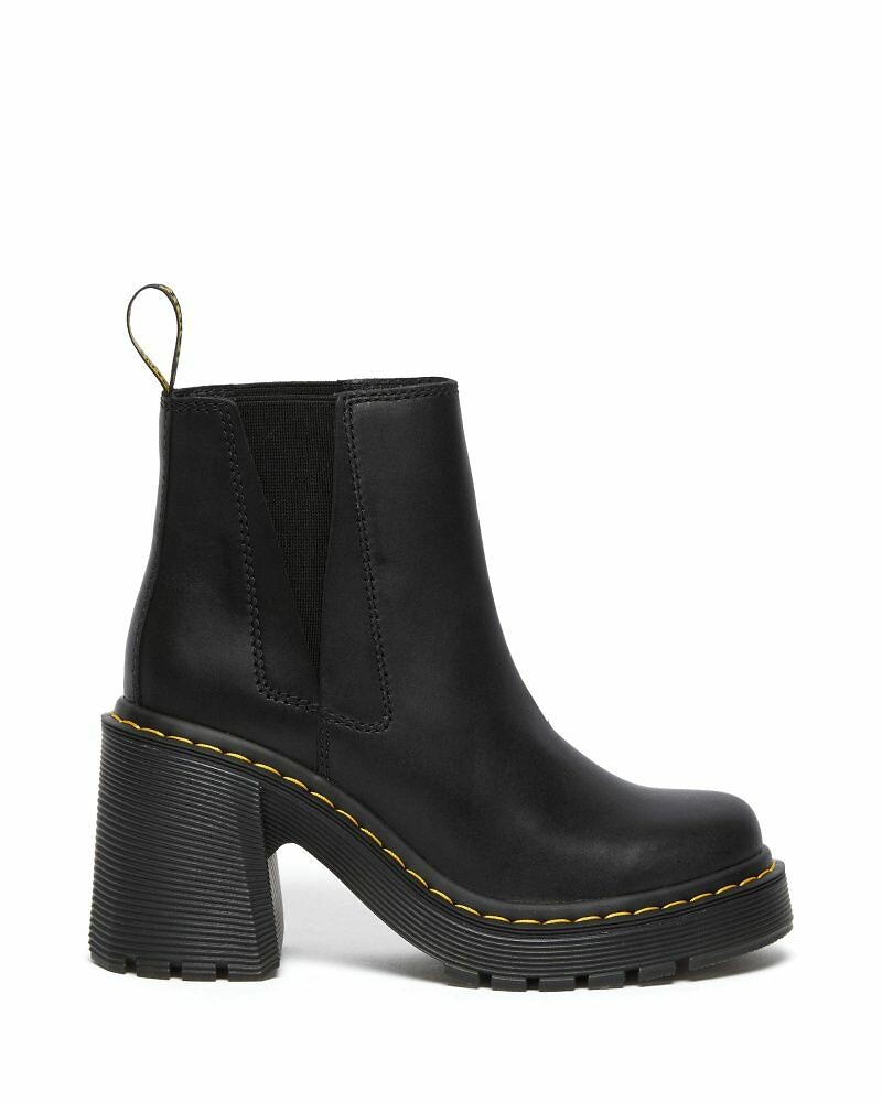 DR. MARTENS<br>Botas de couro Sendal com salto Spence