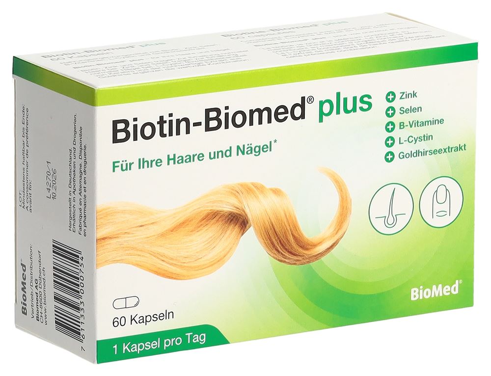 Biotin-Biomed plus<br>60 Stück, Blister, Kapsel