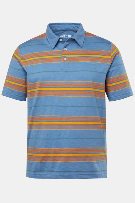 John F. Gee Poloshirt, Halbarm, Ringel, bis 8 XL