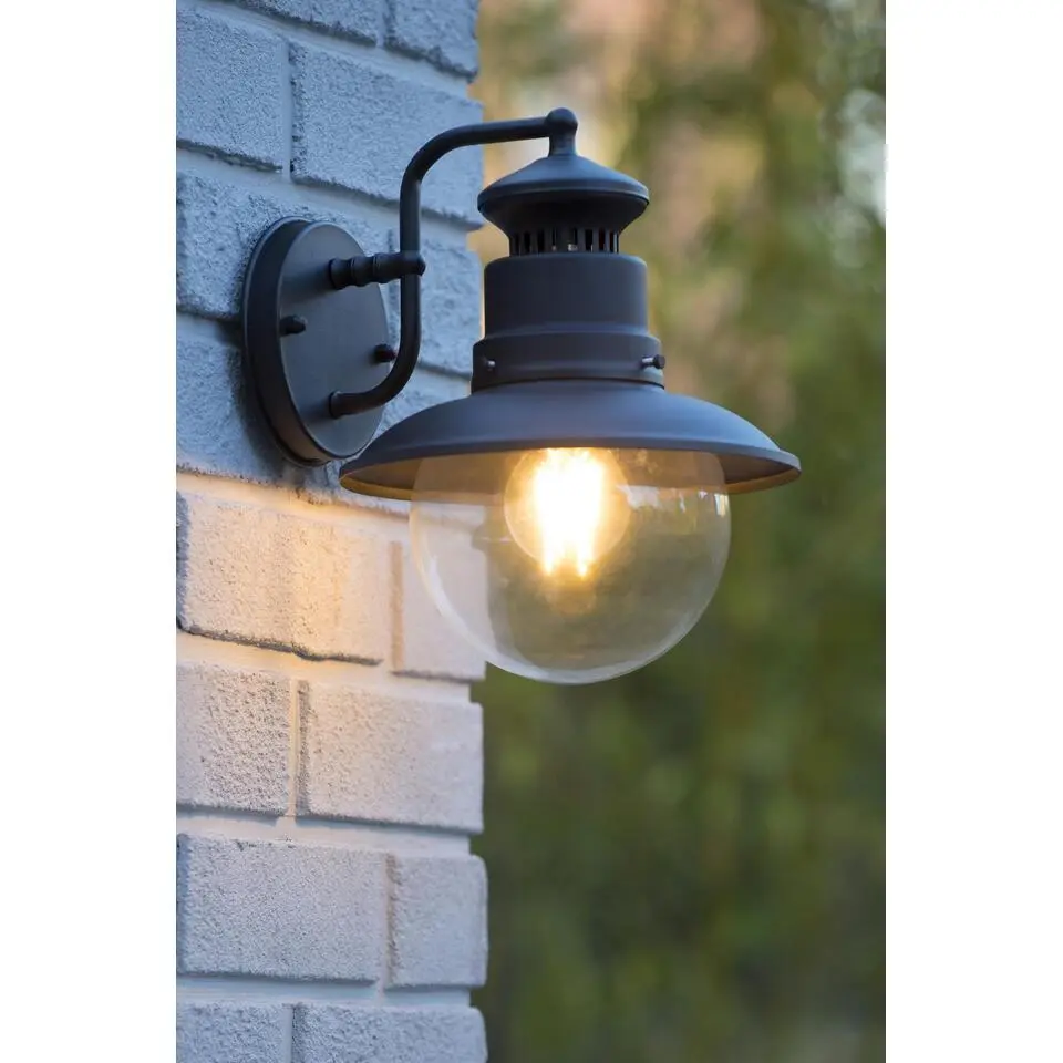 Lucide FIGO Wandlamp - Zwart