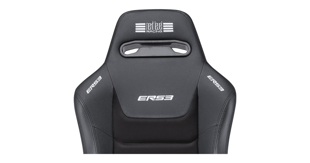 Next Level RacingERS3 Elite Reclining Seat - PU leder & suède edition gamestoel  (Zwart)