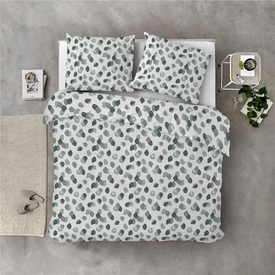Byrklund - Dekbedovertrek Spotty Animal - 200x220 cm - Groen