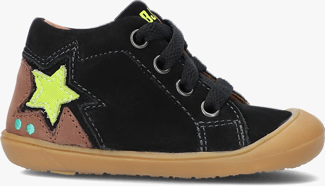 BUNNIESJR zwarte bunniesjr hoge sneaker robijn rap