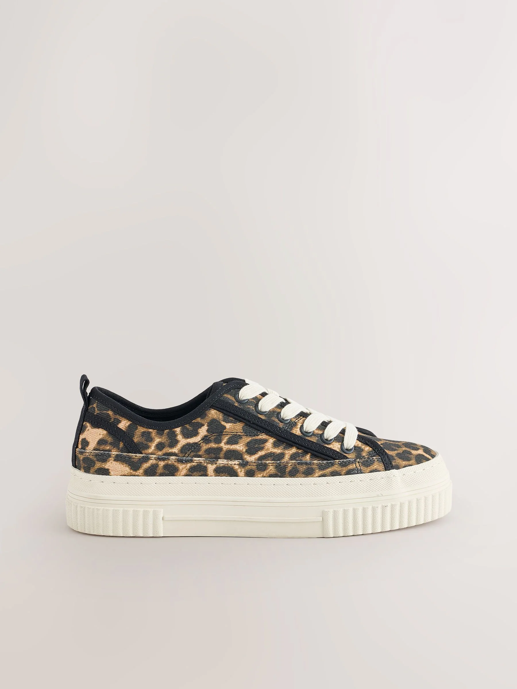 Luipaard - Canvas Chunky Baseball Lace Up Trainers