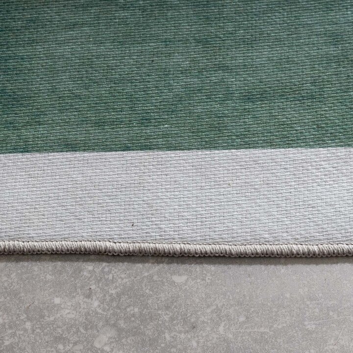 Retro binnen- & buitenvloerkleed - Pop Lines Groen