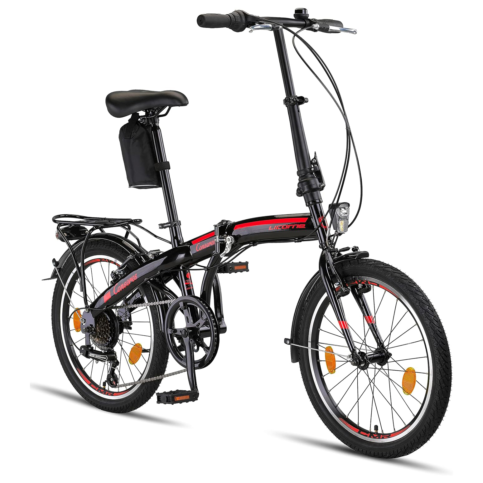 Bicicleta dobrável Licorne Bike Conseres, aro 20.