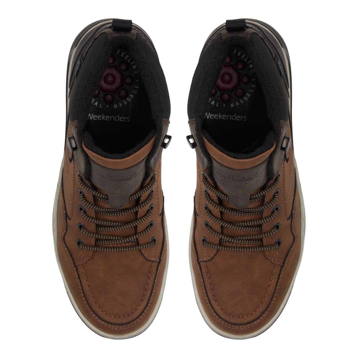 WEEKENDERS-Kaeald-w-Bottes décontractées - Talon plat - Marron