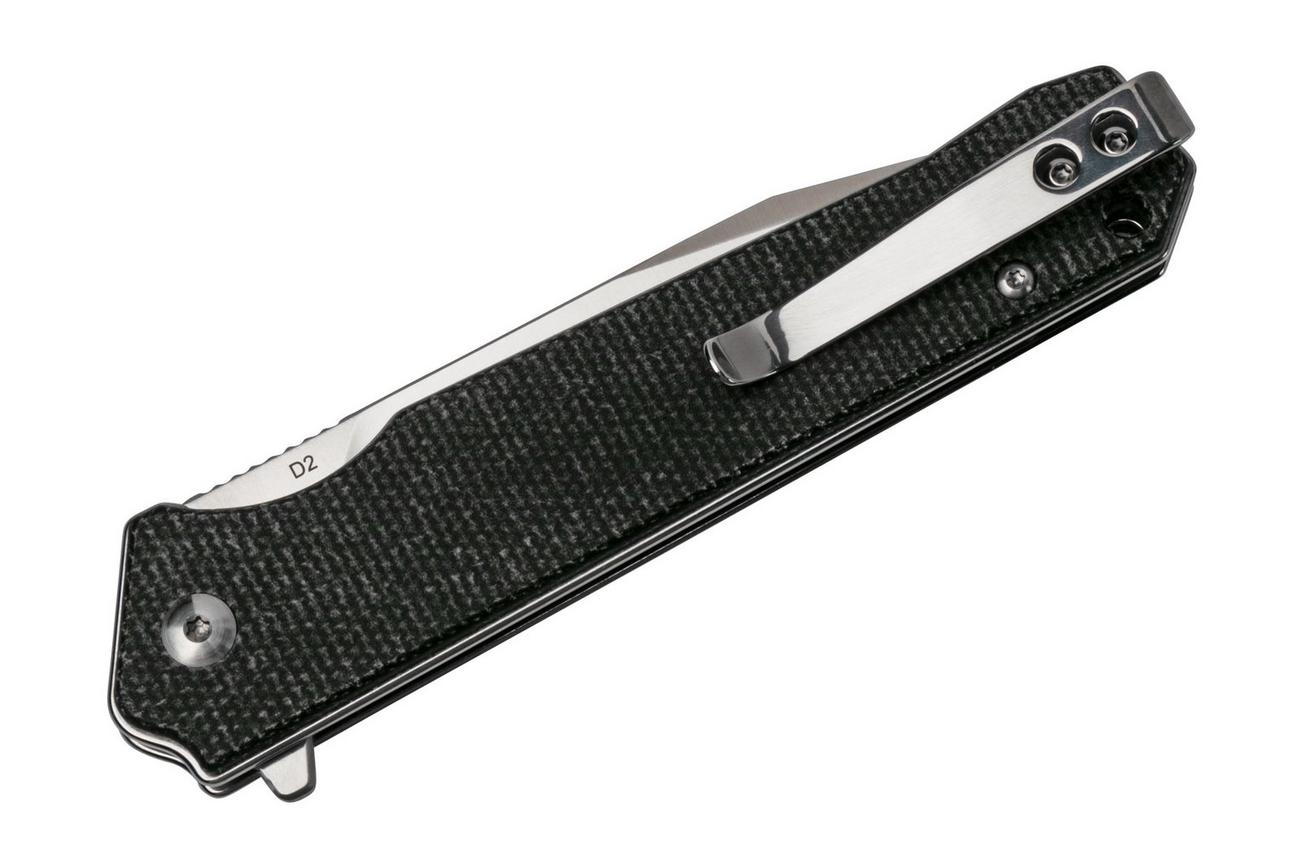 QSP Knife Mamba V2 QS111-G1 Satin, Black Micarta zakmes
