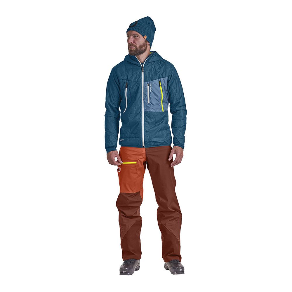 Ortovox SWISSWOOL PIZ BOÈ - Veste ski Homme petrol blue