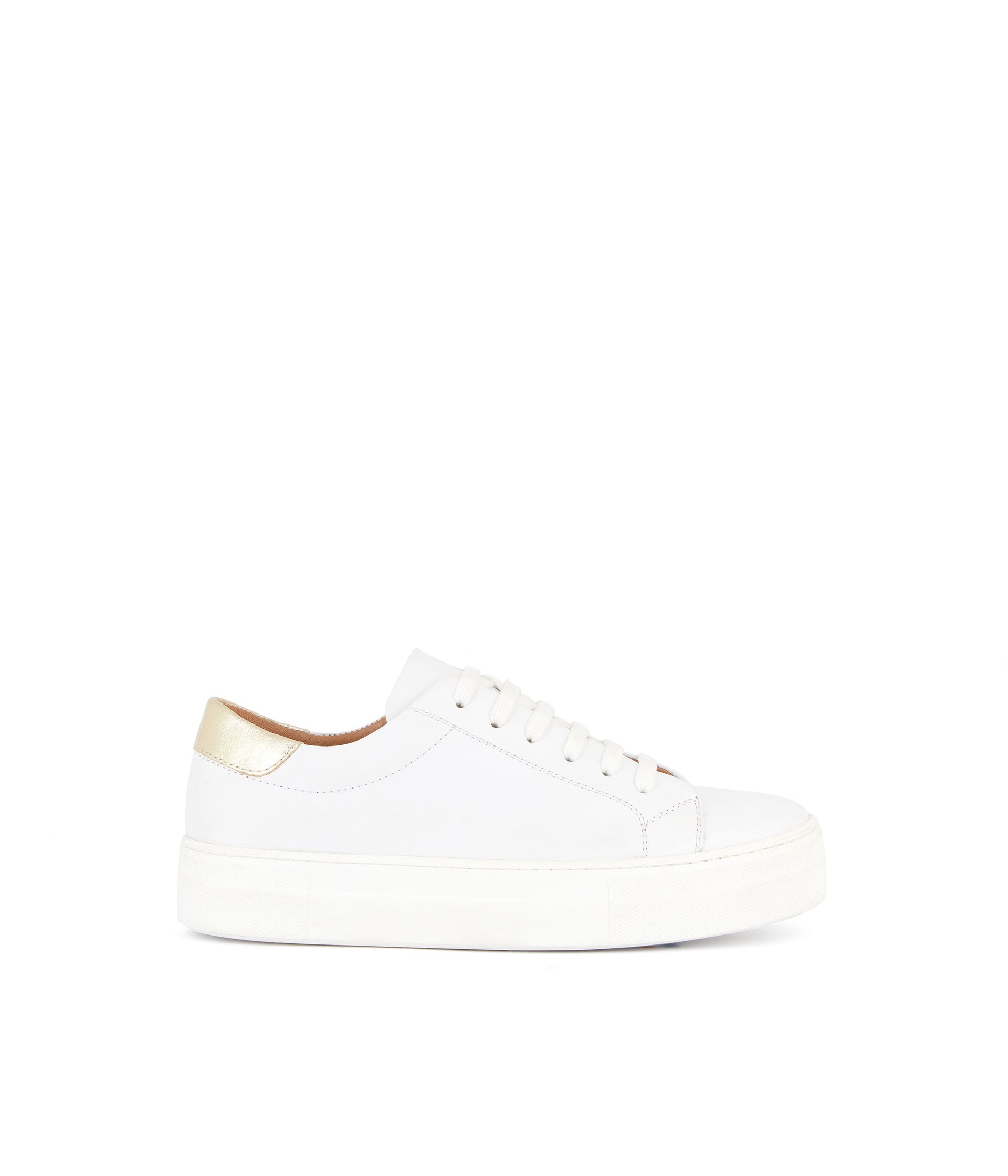 Baskets blanches cuir Annael
