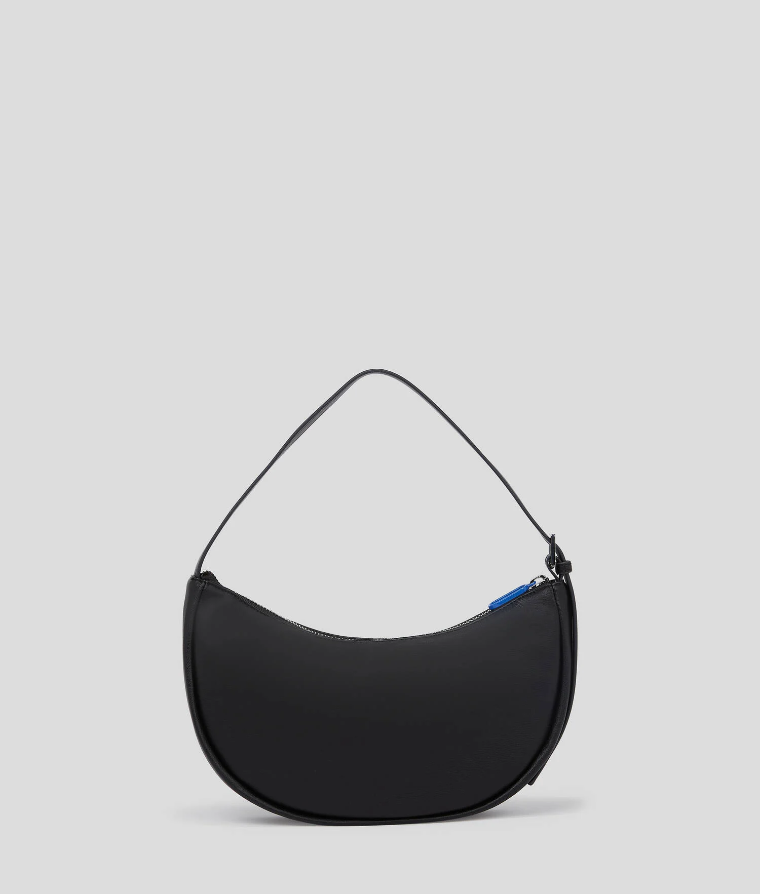 SAC DEMI-LUNE PORTÉ ÉPAULE KLJ AVEC LOGO ENCADRÉ - Noir