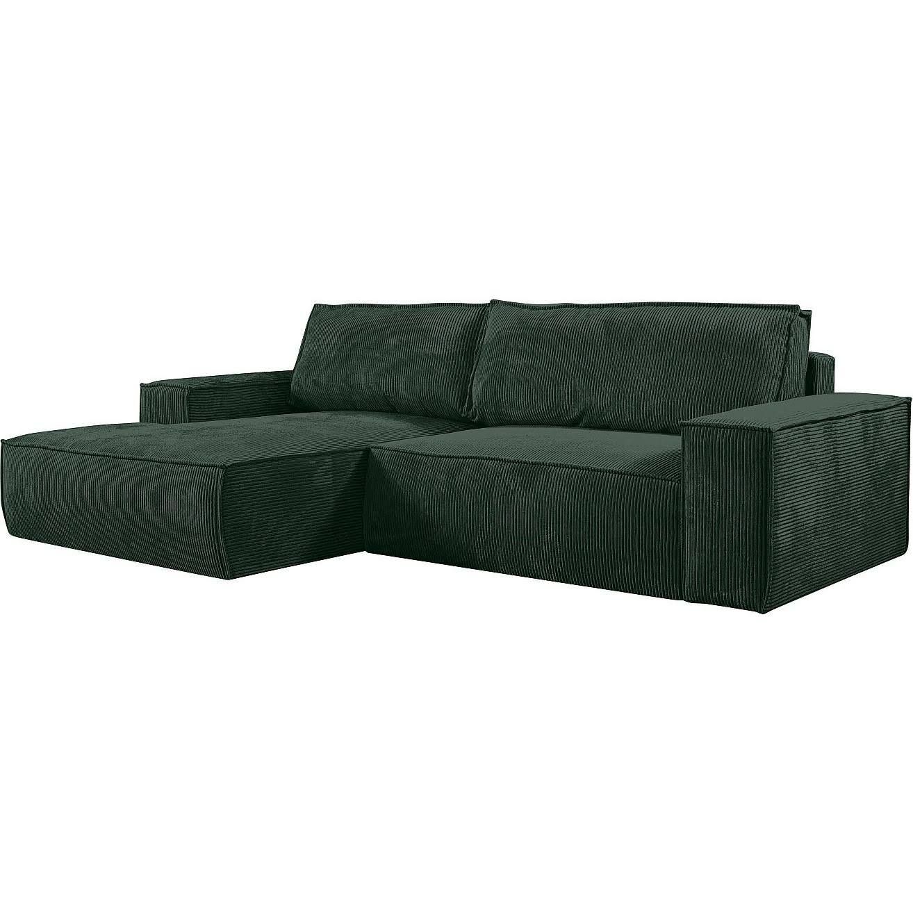 Vente-unique Schlafsofa AMELIA Material Textil 167 x 85 x 267cm Ecke davorstehend Modern