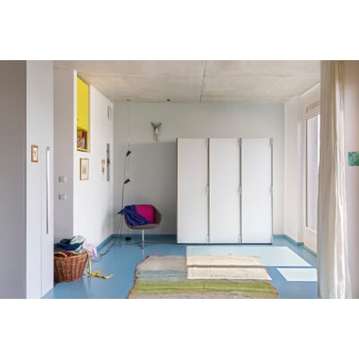 Kleiderstange zu Schrank P100, RAL 7035 Lichtgrau