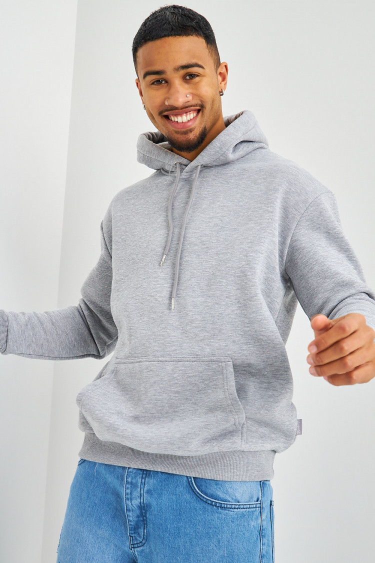 Sweat gris à capuche Brentiny
