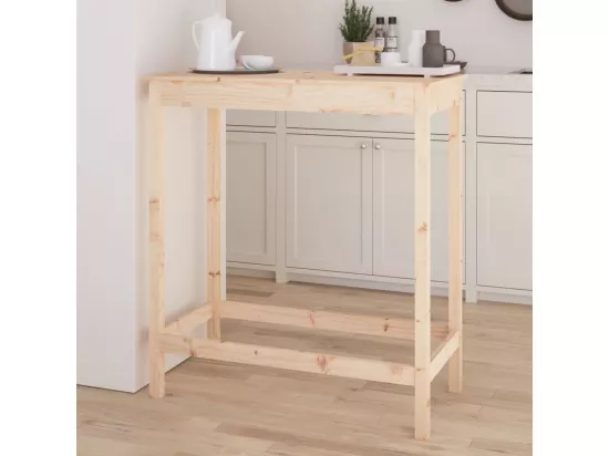 Table de bar 100x50x110 cm bois massif de pin