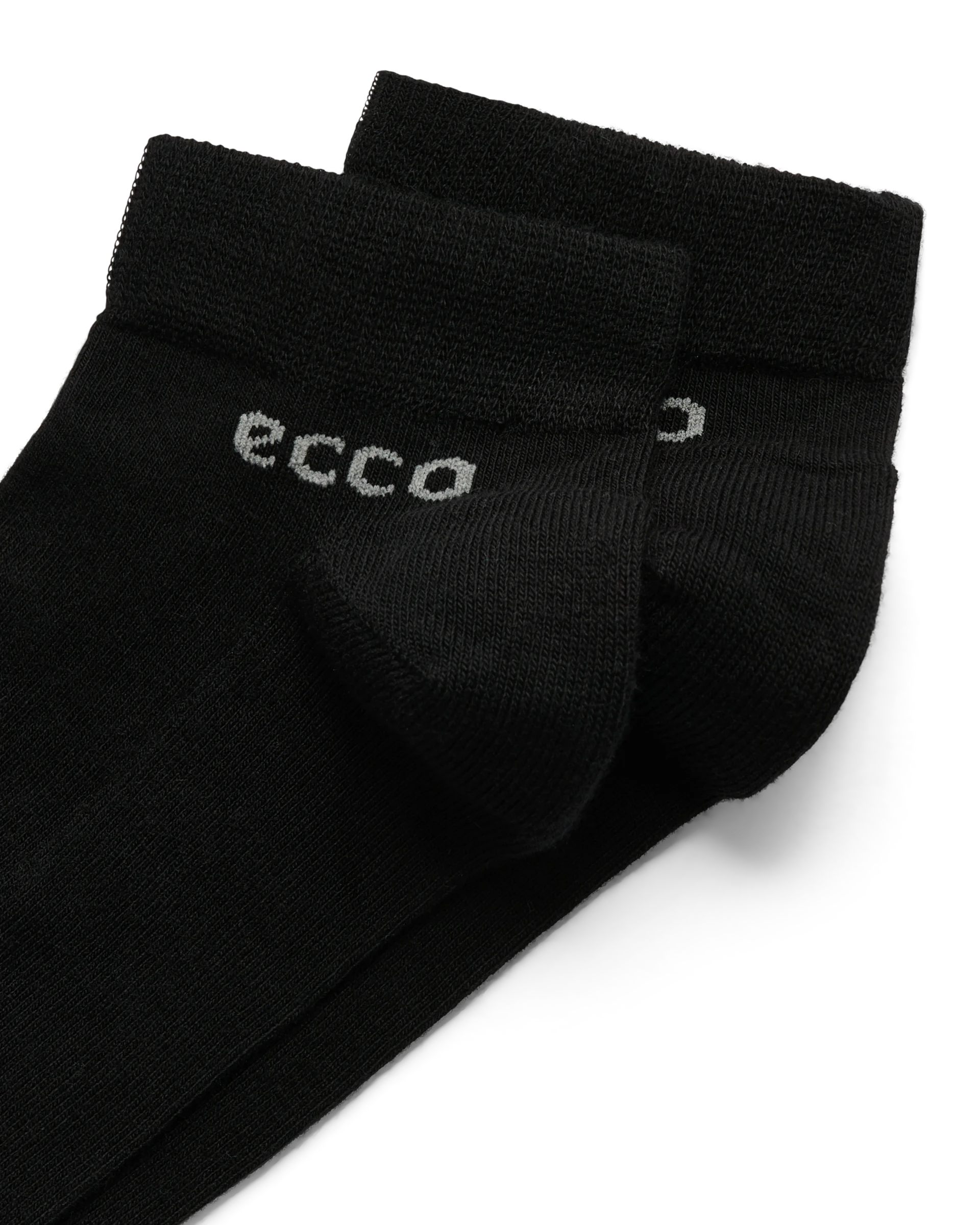 ECCO Longlife Low Cut 2-Pack Unisex Kurze Socken Schwarz