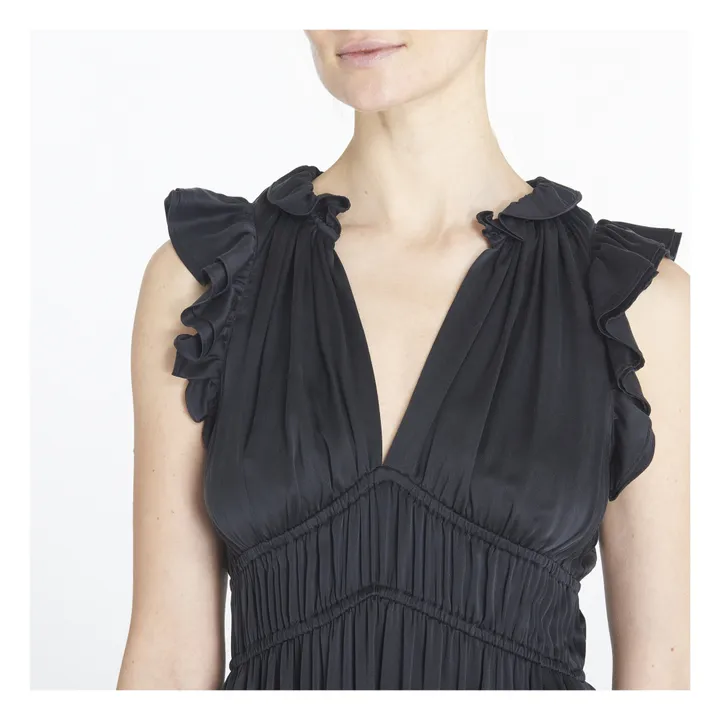 Xirena Robe Posey Soie | Noir