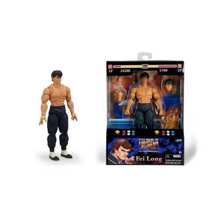 Jada Street Fighter II Fei-Long Figur, 15 cm