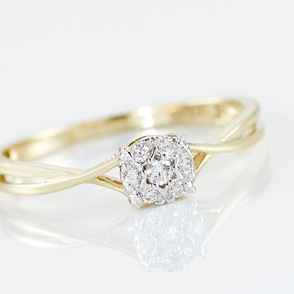 Bague Imelie Or Jaune Diamant