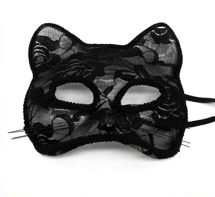 LoliLoley - Halloween kanten kattenmasker