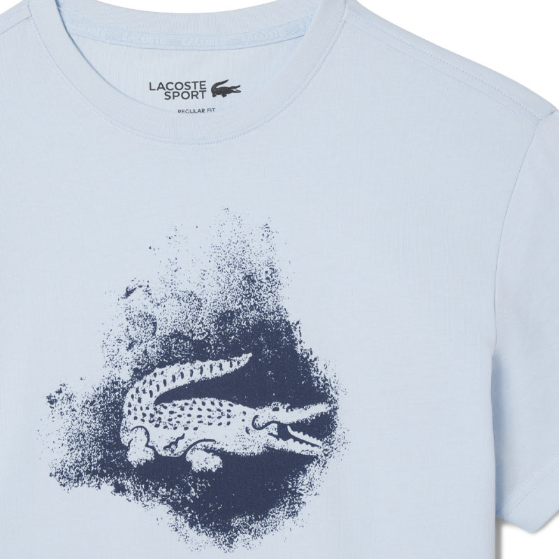 Tee-shirt Lacoste Sport Ultra Dry bleu clair