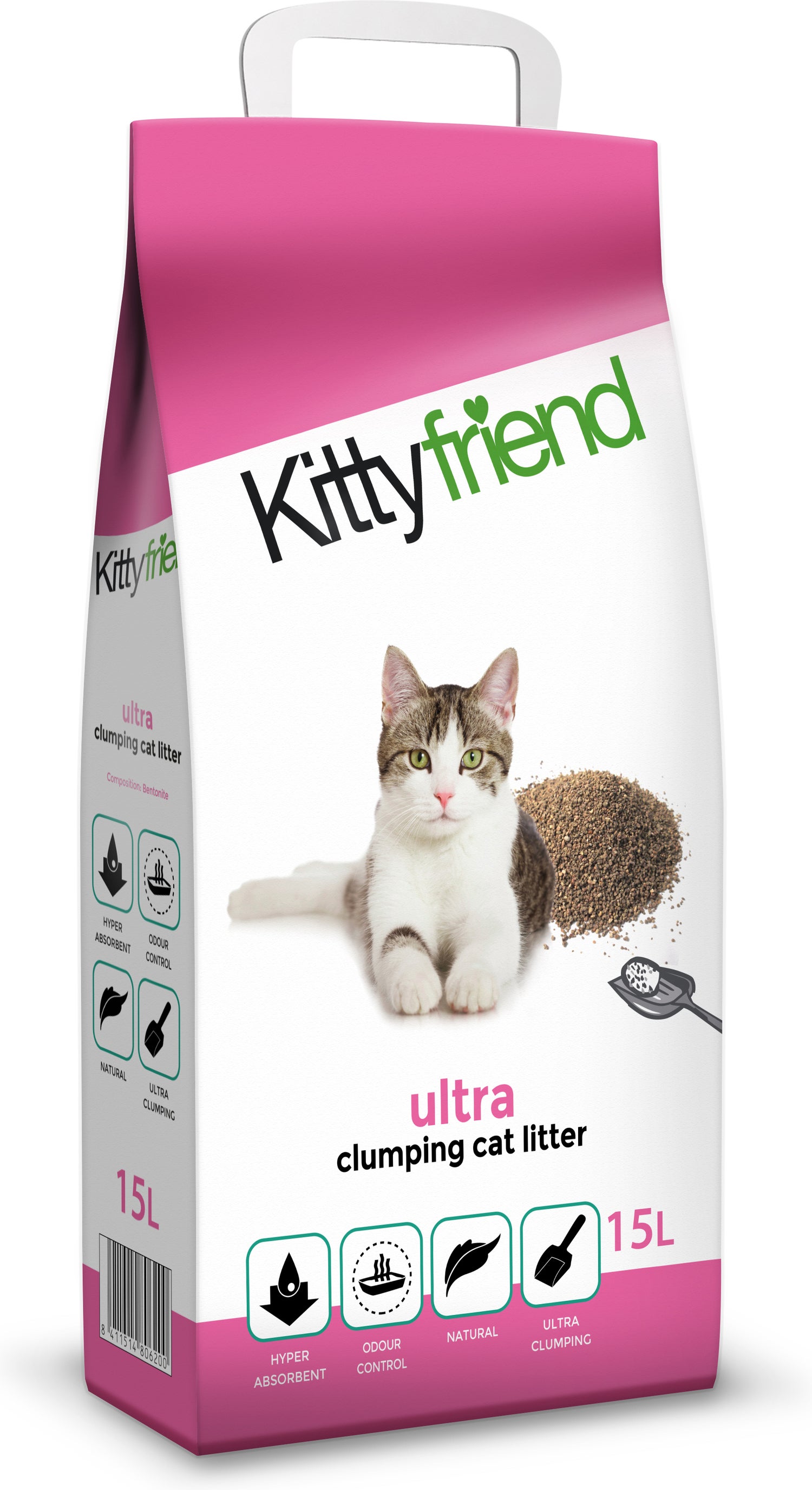 Kitty friend kattenbakvulling Ultra Clumping 15L