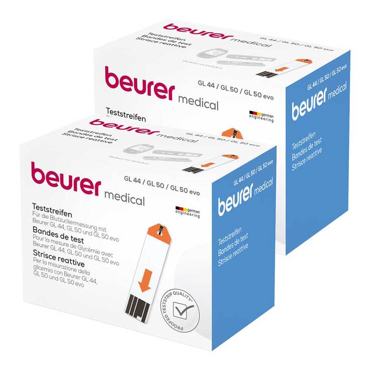 beurer blutzucker-teststreifen GL44, GL50, GL50 evo, 2x100 St