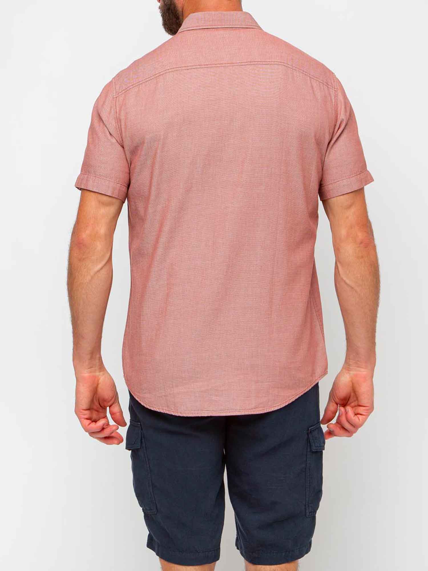 Chemise Homme Manches Courtes Orange