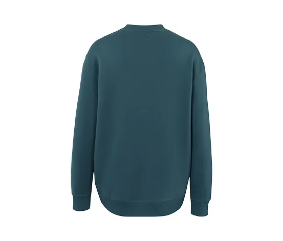 Oversized Yogasweatshirt, dunkelsmaragdgrün