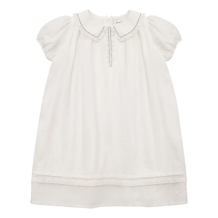 Louisiella Robe Uriel Brodée | Blanc