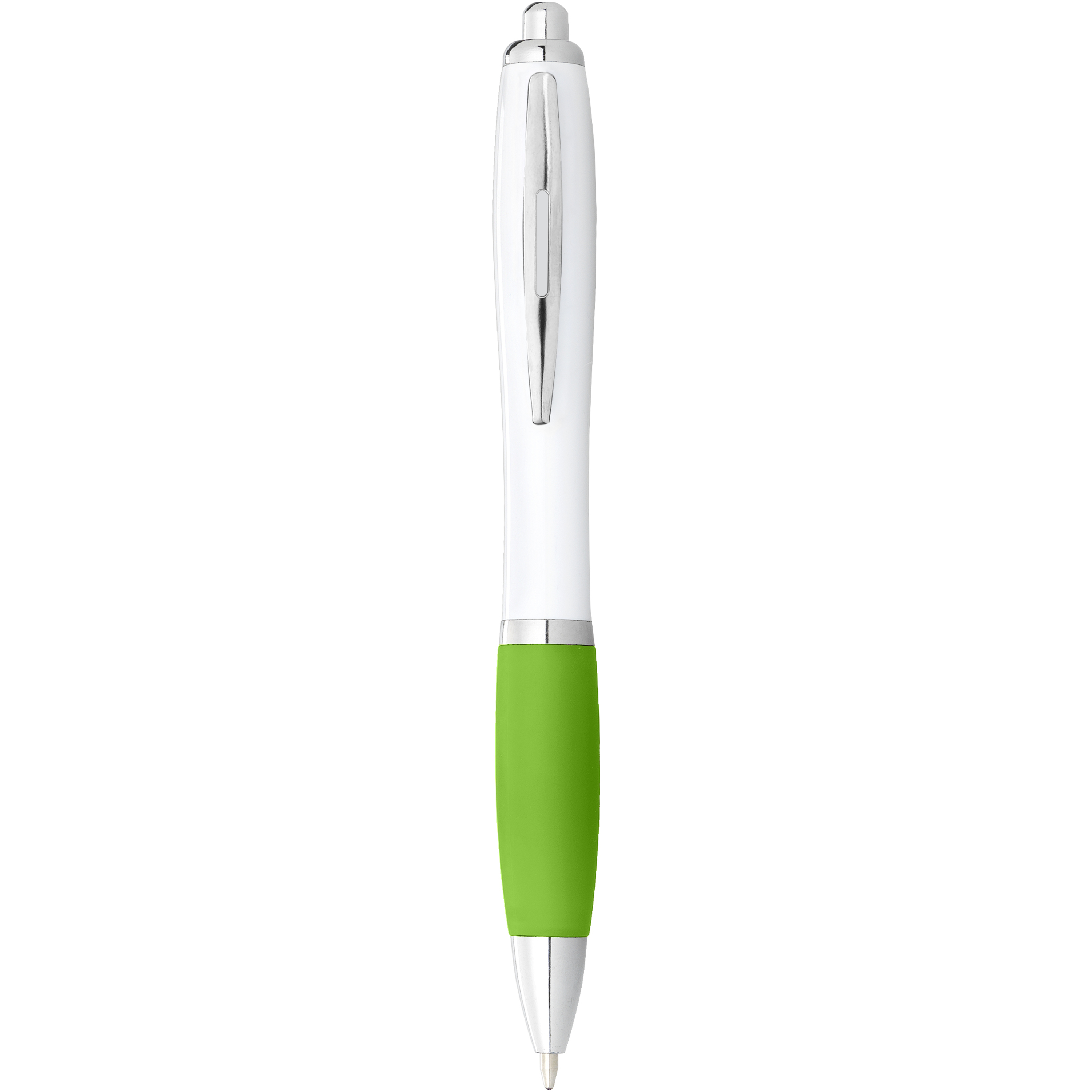 EgotierPro 106371 - Stylo bille avec corps blanc et grip coloré Nash