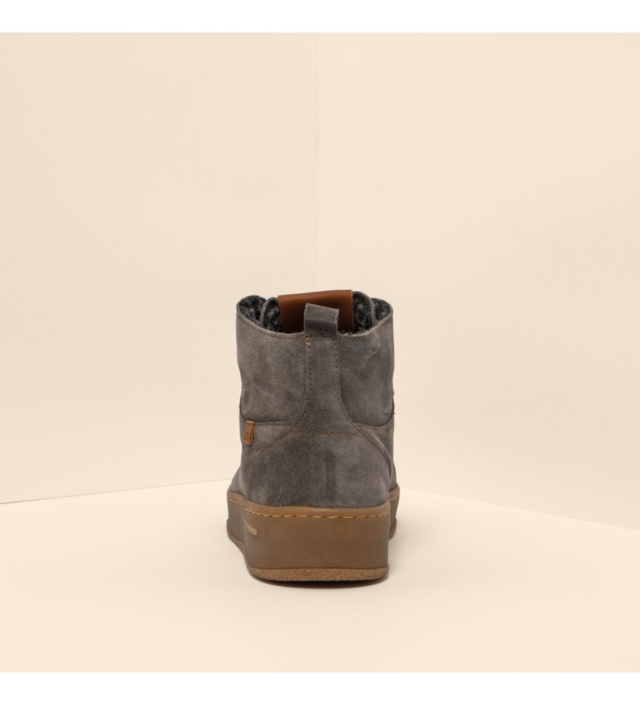 Botas de couro Naturalist N5843 Cinza Geo