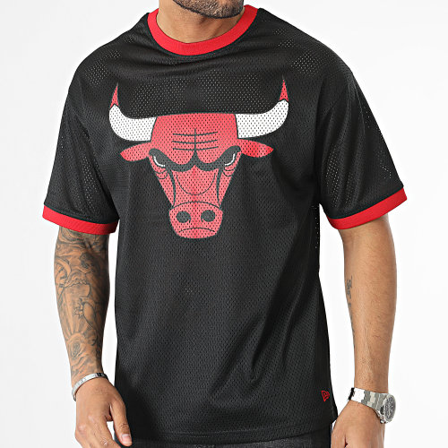 Tee Shirt NBA Team Logo Mesh Chicago Bulls 60357112 Noir