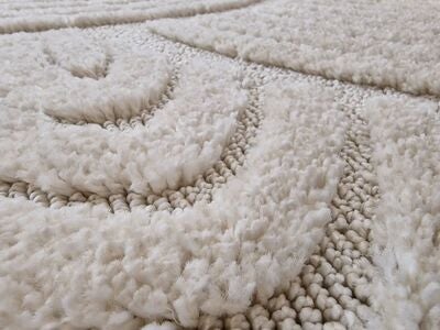 KMCarpets Doria Zen Gulvteppe 120x170, Hvit