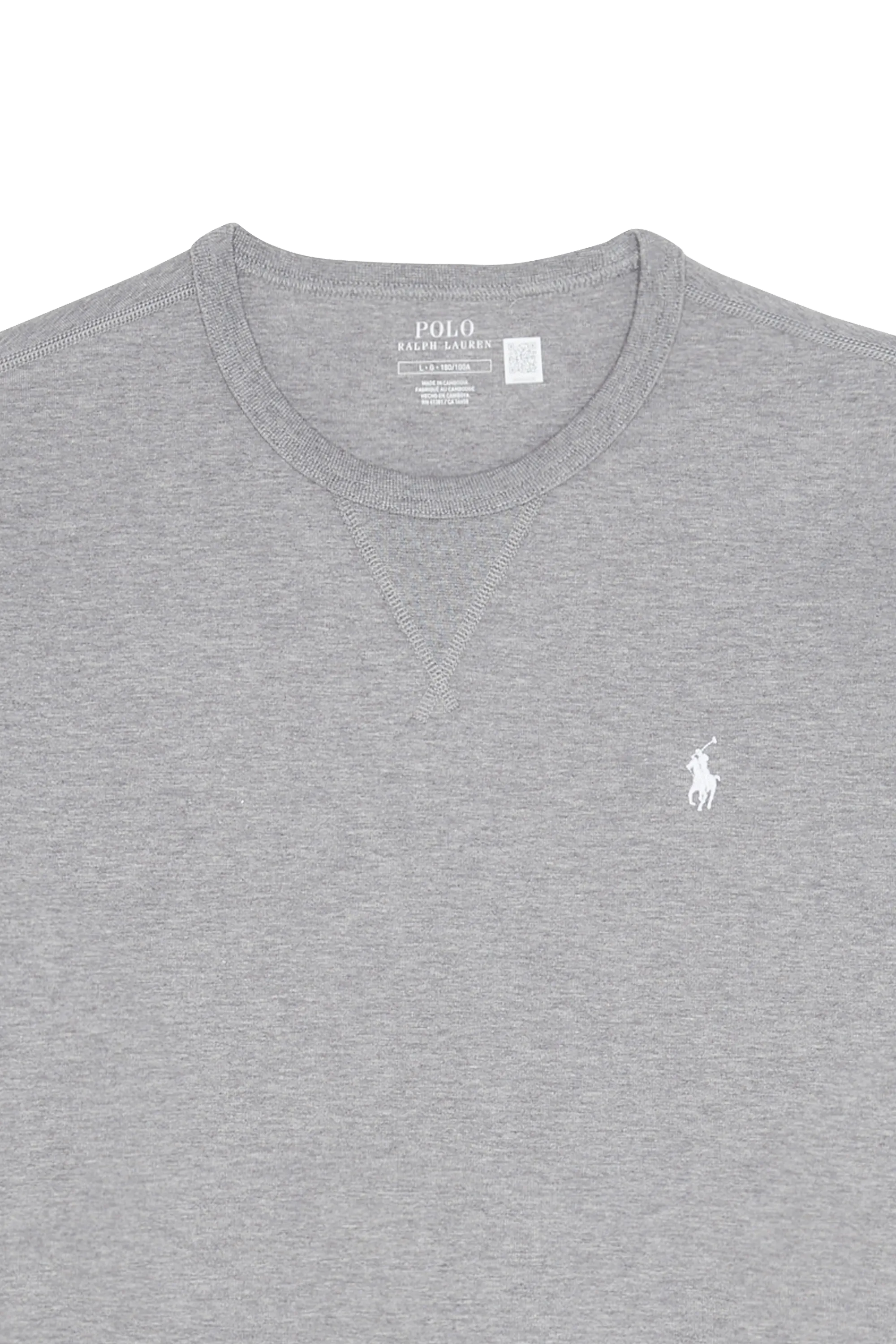 POLO RALPH LAUREN Sweatshirt 30/1 DOUBLE KNT CVC-LSL-KNT Gris
