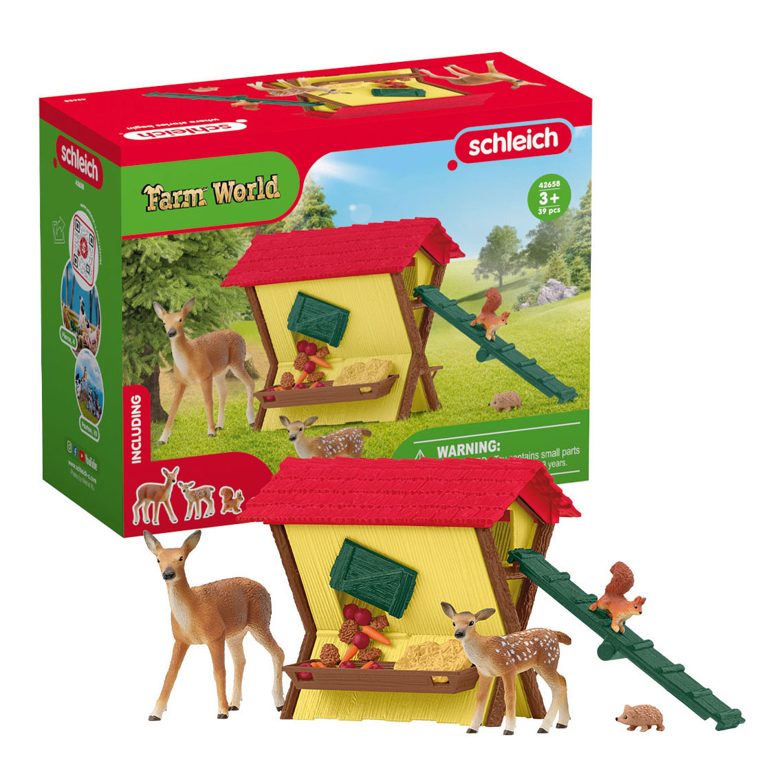 schleich FARM WORLD De Bosdieren Voeren 42658
