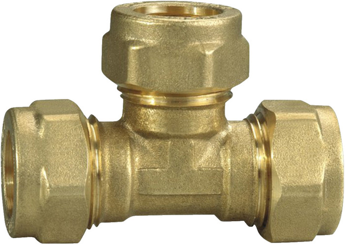 T-klemring messing 10 x 10 x 10 mm