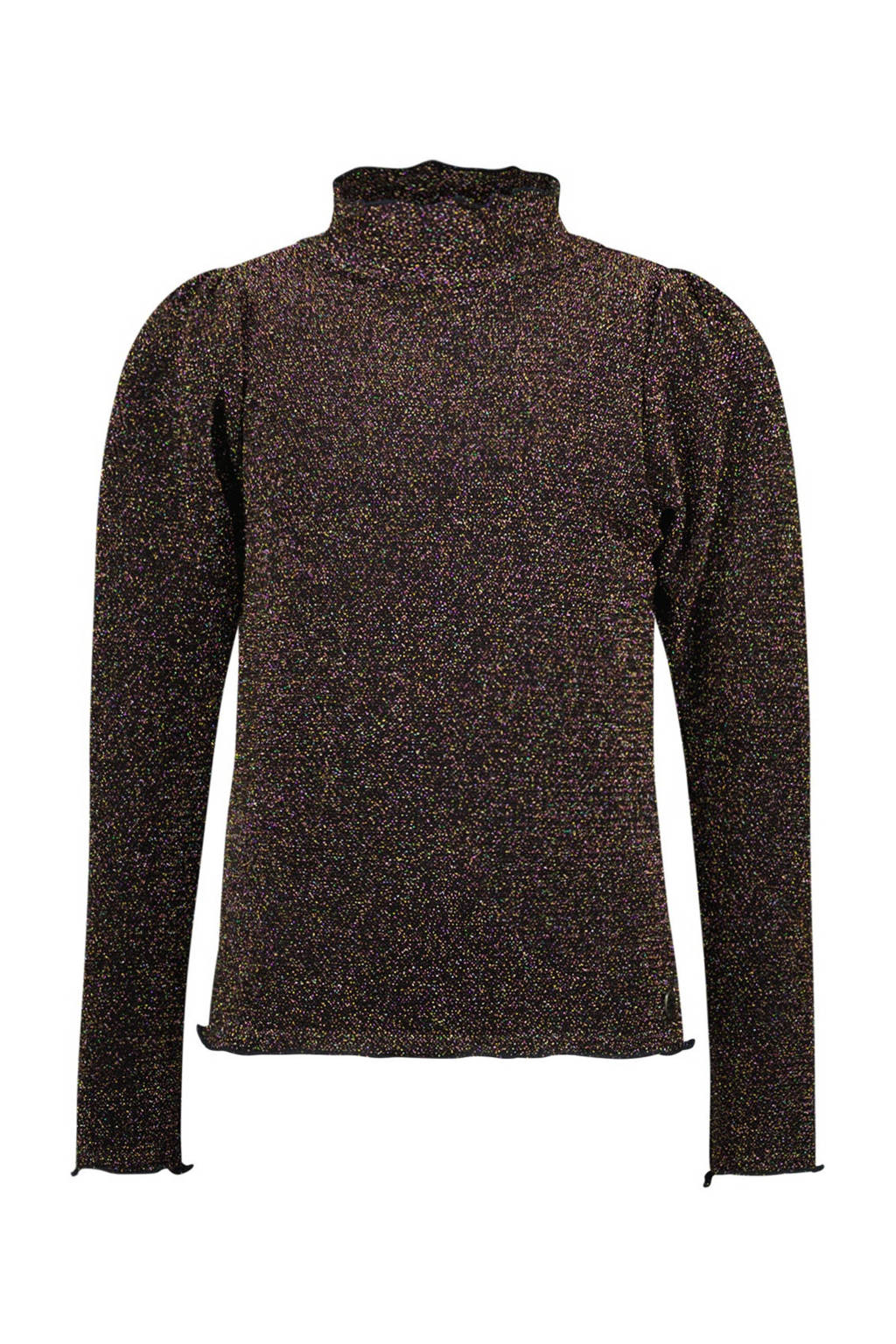 Like Flo top Elena met glitters bruin goud