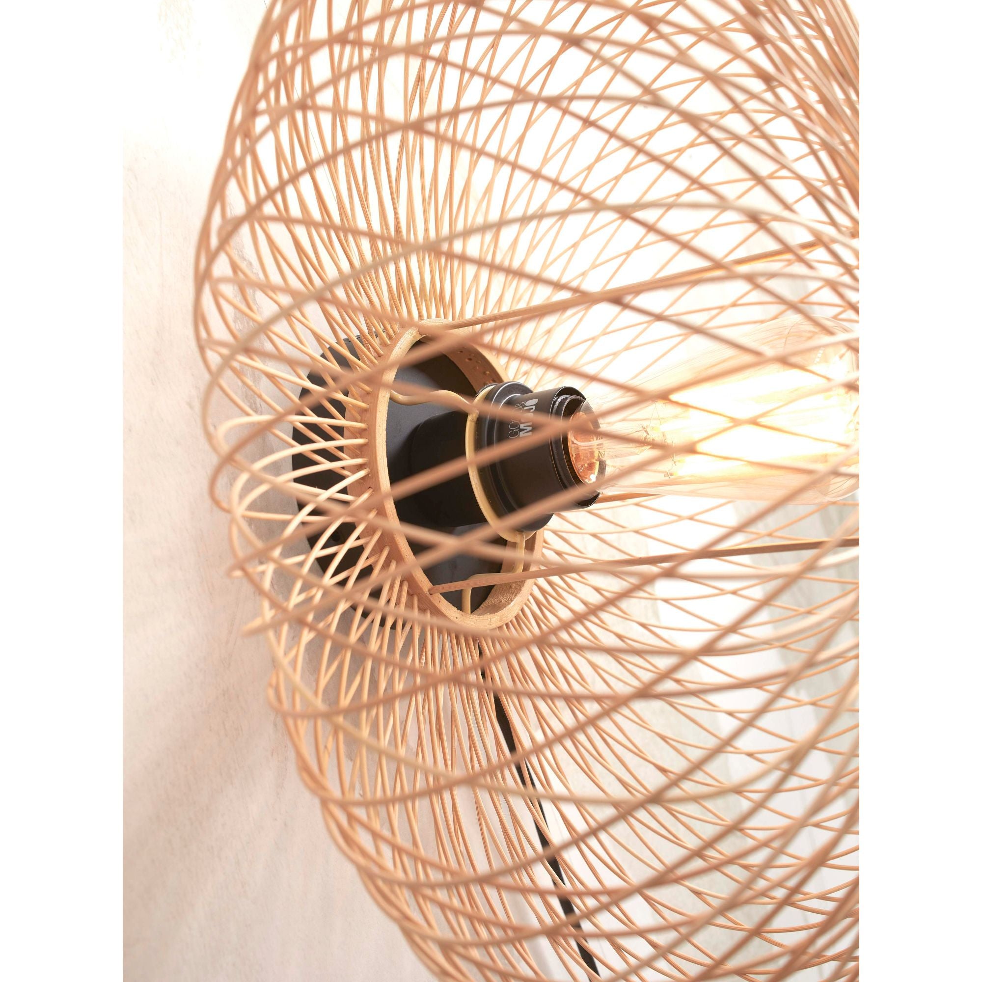 GOOD&MOJO Wandlamp Cango - Bamboe - Ã40cm