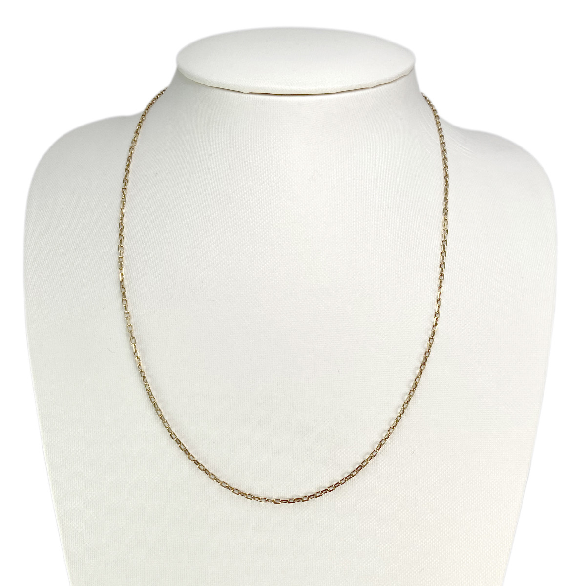 Chaine d'occasion or 750 jaune maille forçat 51 cm