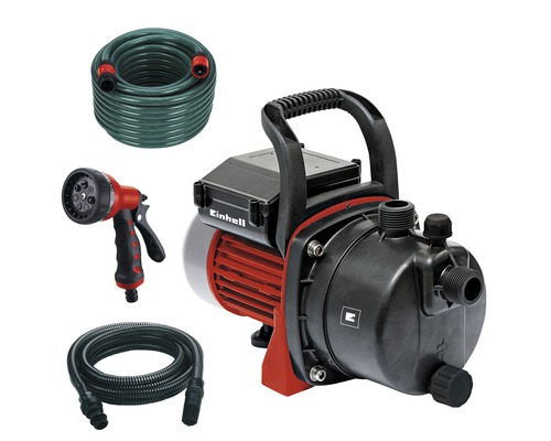 Einhell GC-GP 6538 tuinpompset inclusief 4m zuigslang, 20m tuinslang en tuinsproeier
