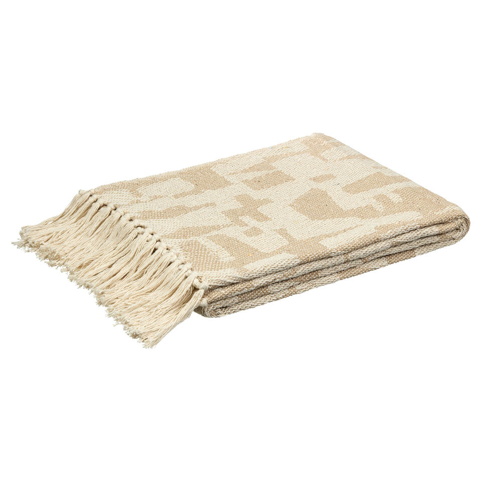 Plaid Tours Naturel - 130x170 cm